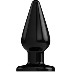  Чёрный анальный стимулятор Bottom Line 7 Model 2 18 см 