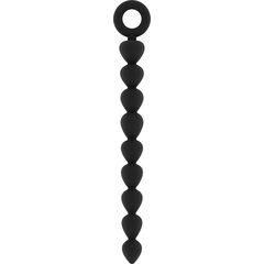  Чёрная анальная цепочка Anal Chain No.28 24,5 см 