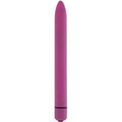  Розовый тонкий вибратор GC Slim Vibe 16,5 см 