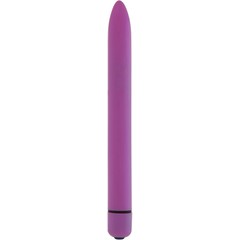  Фиолетовый тонкий вибратор GC Slim Vibe 16,5 см 