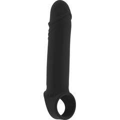  Чёрная удлиняющая насадка Stretchy Penis Extension No.31 