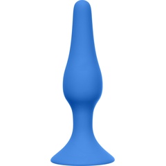  Синяя анальная пробка Slim Anal Plug Medium 11,5 см 