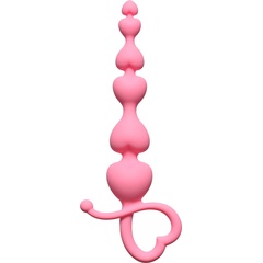  Розовая анальная цепочка Begginers Beads 18 см 