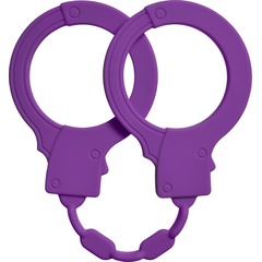  Фиолетовые силиконовые наручники Stretchy Cuffs Purple 