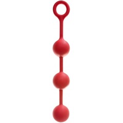  Гигантские красные анальные шарики из силикона 42 см 