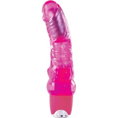  Розовый многоскоростной вибромассажёр Jelly Rancher 6 Vibrating Massager 19 см 