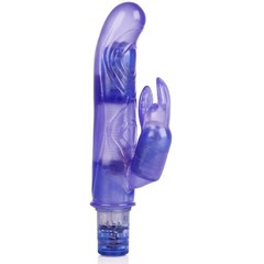  Фиолетовый вибромассажер 10-Function Bendie Bounding Bunny Vibes 22,8 см 