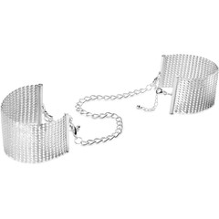  Серебристые наручники-браслеты Desir Metallique Handcuffs 