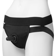  Трусики с плугом Vac-U-Lock Panty Harness with Plug Dual Strap L/XL 