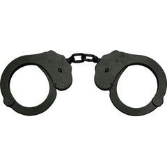  Наручники из темного металла A88B Handcuffs With Chain 