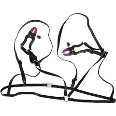  Декоративный бюстгальтер с зажимами на соски Bra with silicone nipple clamps 