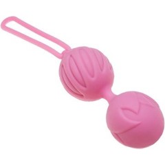  Нежно-розовые вагинальные шарики Geisha Lastic Ball L 