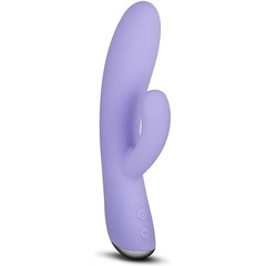  Фиолетовый вибратор с клиторальной стимуляцией Cecilia 18,7 см 
