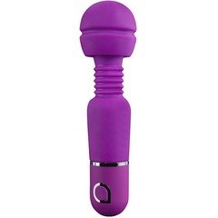  Фиолетовый вибратор с шаровидной головкой на гибкой шее ABIA SELENE 17,8 см 