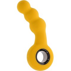  Желтая анальная вибропробка Bumble 14,9 см 
