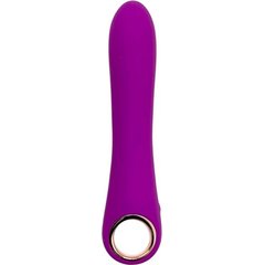  Лиловый гибкий силиконовый вибратор 18 см 