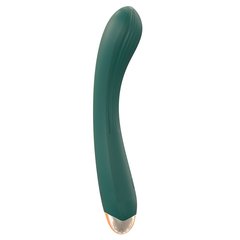  Зеленый вибратор для G-точки 20 см 