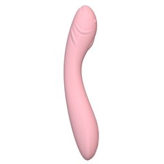  Розовый вибратор для точки G 20,5 см 