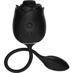  Черный клиторальный стимулятор Dark Blushing Rose 