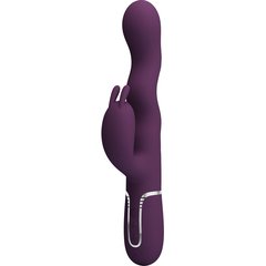  Фиолетовый вибратор с функцией волновой стимуляции Laursen 24,9 см 