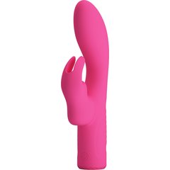  Розовый вибратор-кролик Elivia 17,2 см 