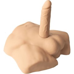  Телесный мужской полуторс с фаллоимитатором SILEXD Apollo S 7 