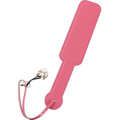  Розовый кожаный пэддл 37 см 