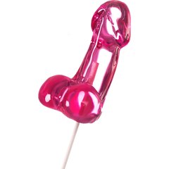  Розовый леденец в форме члена со вкусом айриш крим 80 гр 