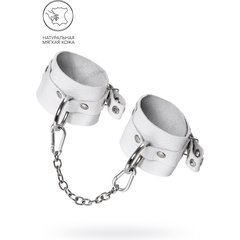 Белые мягкие кожаные оковы с люверсами 