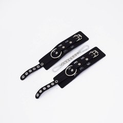  Черные кожаные наручники Sex 