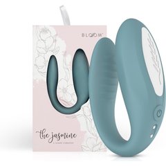  Голубой C-образный вибростимулятор для пар The Jasmine 