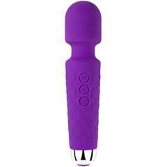  Фиолетовый силиконовый wand-вибратор 20 см 