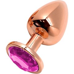  Анальная втулка Wooomy Tralalo Size S c розовым кристаллом 