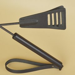  Черный кожаный стек «Сириус» 60 см 