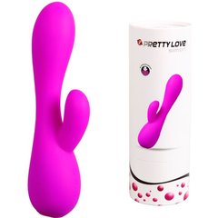  Лиловый вибратор-кролик Simon 17,8 см 