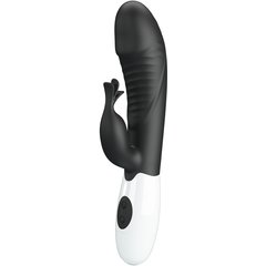  Черный вибратор-кролик Rasmussen 19,8 см 