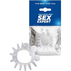  Эластичное эрекционное кольцо с шариками и лучами 