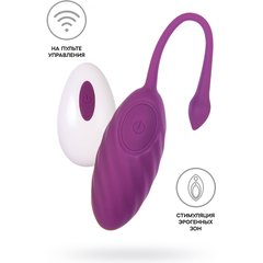  Фиолетовое силиконовое виброяйцо Purr 