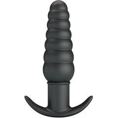  Черный анальный вибростимулятор Aeolis 11 см 