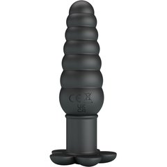  Черный анальный вибростимулятор Imron 11 см 