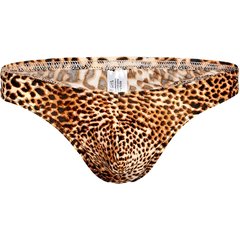  Леопардовые трусы-тонги 