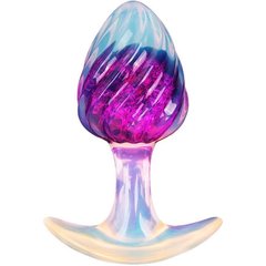  Лиловая анальная пробка 9 см 