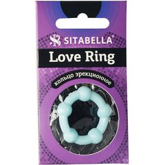  Цветное эрекционное кольцо Love Ring с бусинами 