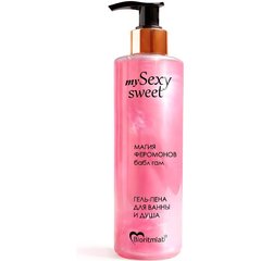  Гель-пена для ванны и душа Sexy Sweet с феромонами и ароматом бабл-гам 200 мл 