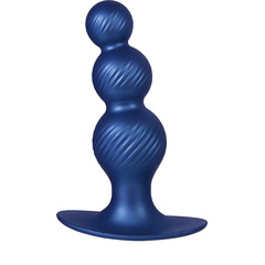  Синяя анальная елочка 5 Inch Silicone Anal Plug 14 см 