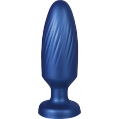  Синяя анальная пробка 4 Inch Silicone Anal Plug 12 см 