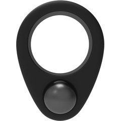  Черное эрекционное кольцо Cockring Single Weight 