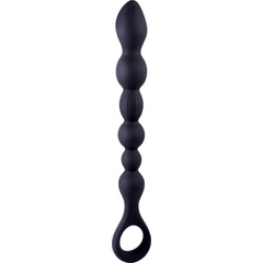  Черная анальная цепочка Beads Hunter 25,4 см 