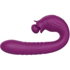  Фиолетовый вибратор Selove Campanula с вращающимся стимулятором клитора 18,2 см 