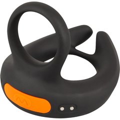  Черный вибростимулятор мошонки RC Scrotum Stimulator with Vibration 